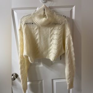 NWT Free People crop turtleneck sweater
